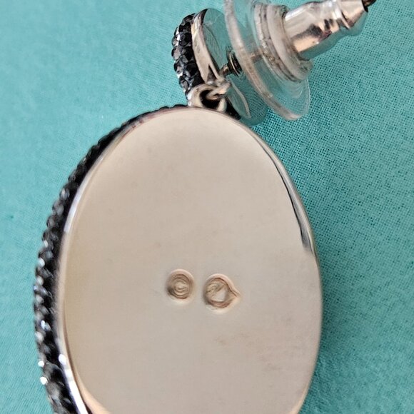 Swarovski Crystal Vita Oval Drop Pierced Earrings - Picture 4 of 7